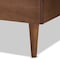 Baxton Studio Nicola Mid-Century Modern Transitional Ash Walnut Finished Wood King Size Platform Bed 180-11157-9816-Zoro - alternate 2